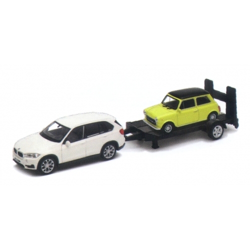 BMW X5 + trailer Mini Cooper 1300 (1:43)