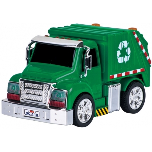 Camión recolector de residuos a pull back
