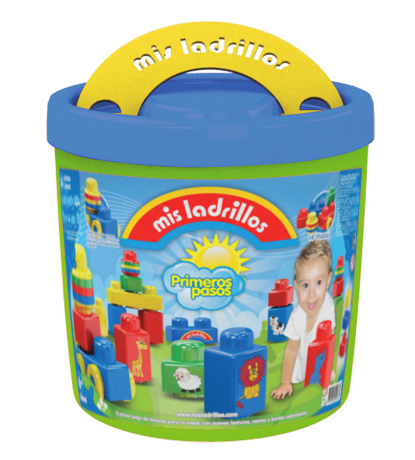 Primeros Pasos Balde chico (14 piezas) [#P-14] Lionel's juguetes